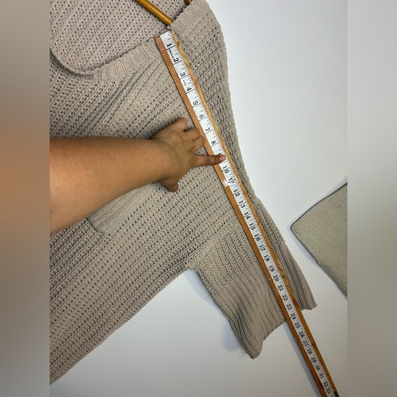 Pool Oversized Size Xl Knitted Top pullover Sweater Minimalist Brown Womens - Picture 14 of 15